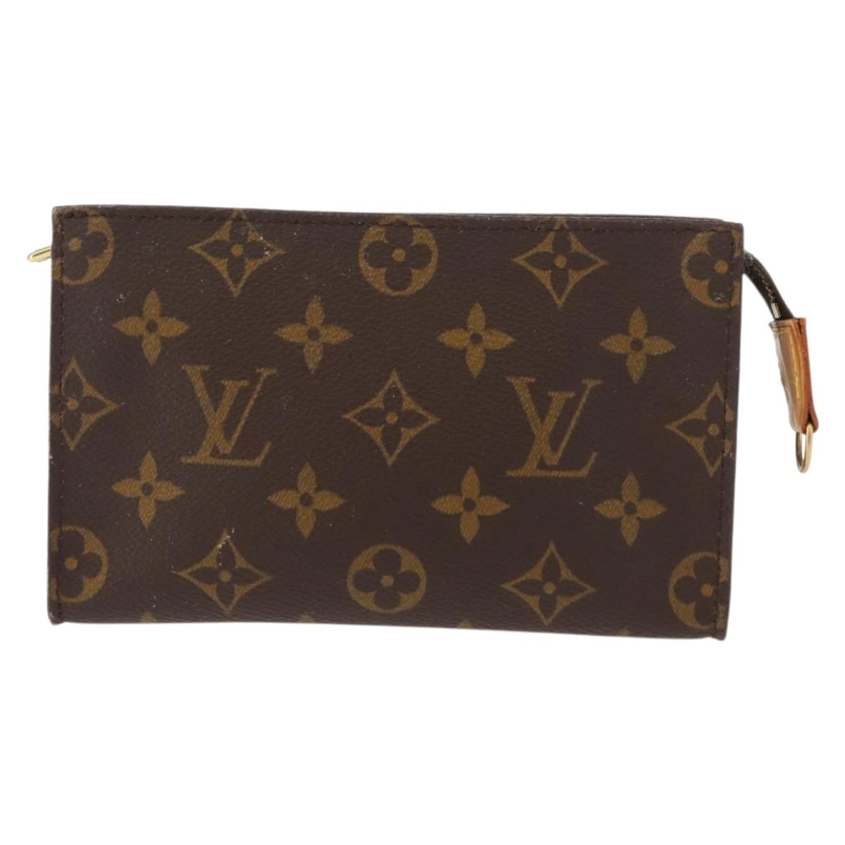 LOUIS VUITTON Monogram Bucket PM Accessory Pouch LV Auth 150301