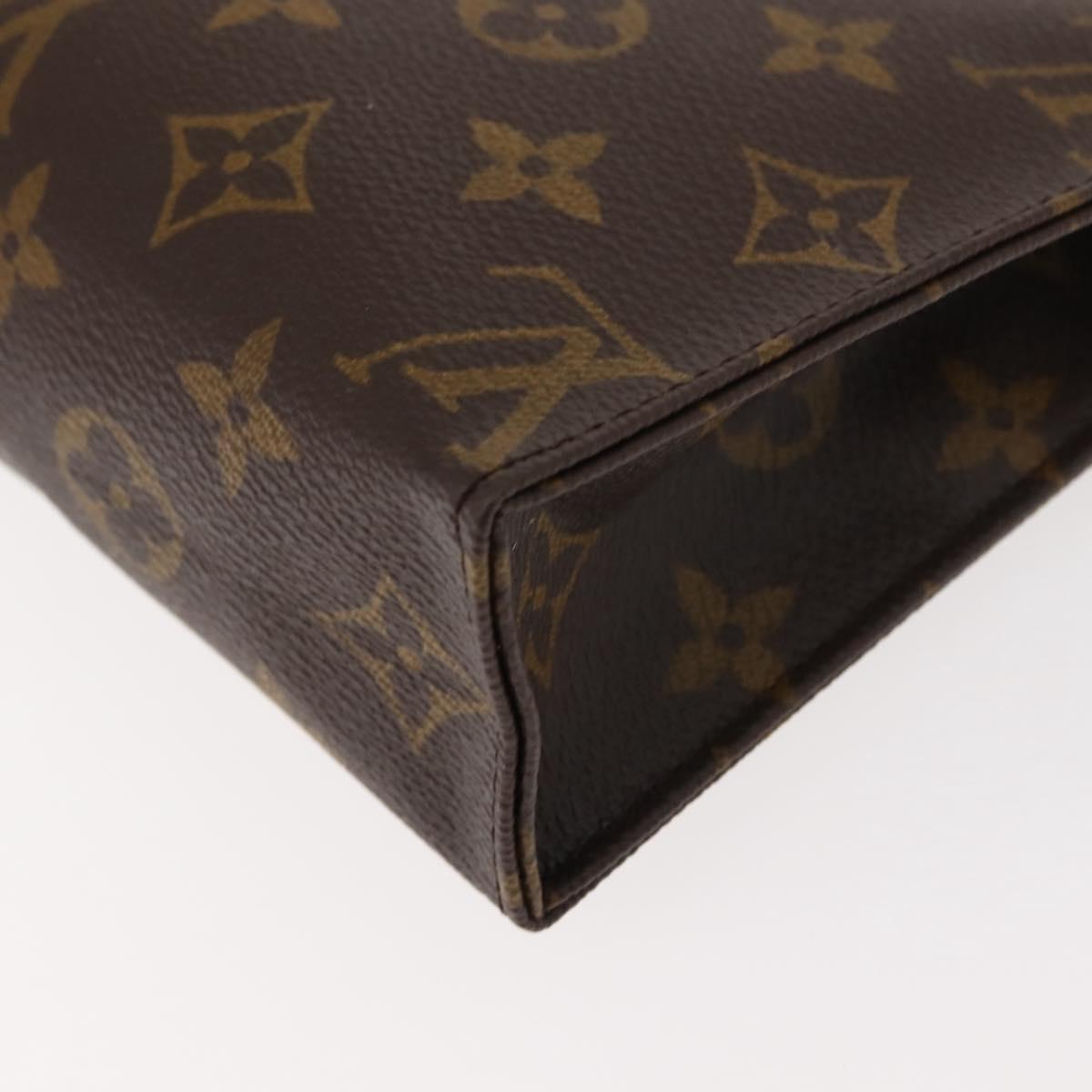 LOUIS VUITTON Monogram Poche Toilette 19 Pouch M47544 LV Auth 150304
