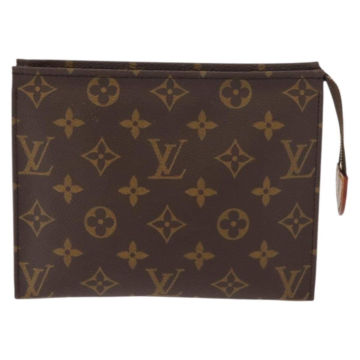LOUIS VUITTON Monogram Poche Toilette 19 Pouch M47544 LV Auth 150304