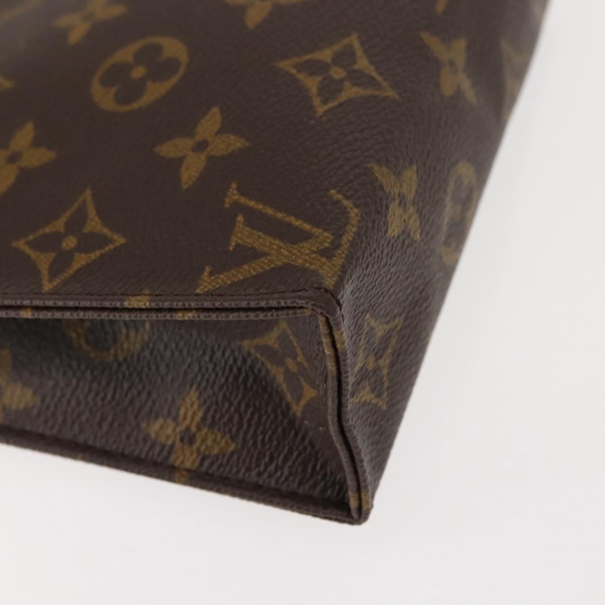 LOUIS VUITTON Monogram Poche Toilette 19 Pouch M47544 LV Auth 150304
