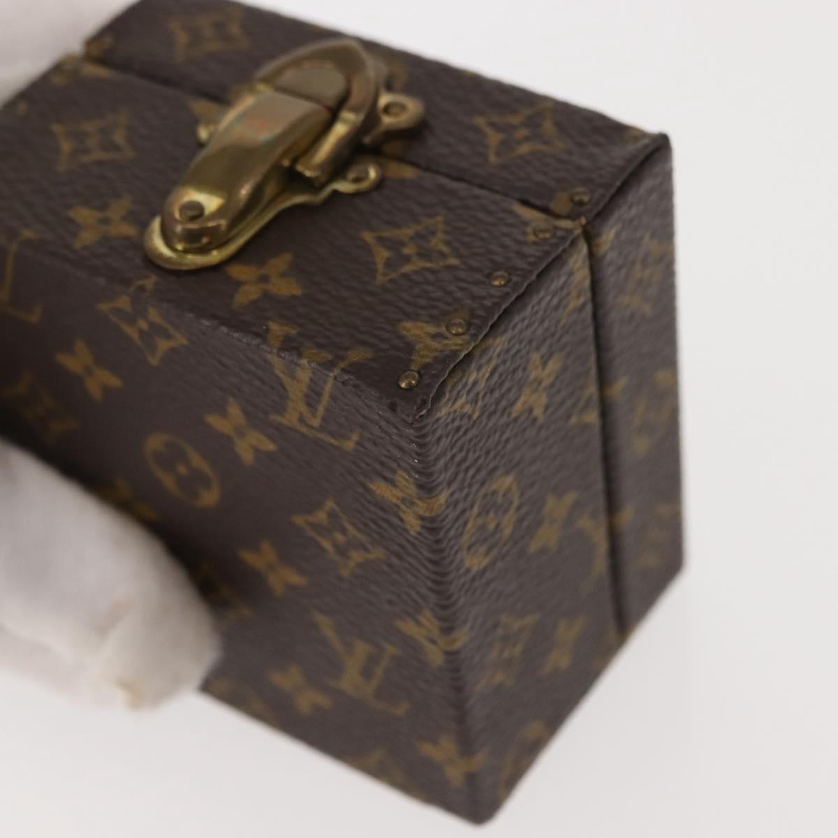 LOUIS VUITTON Monogram Case Eccrine Declaration Jewelry Box M21010 Auth 150312
