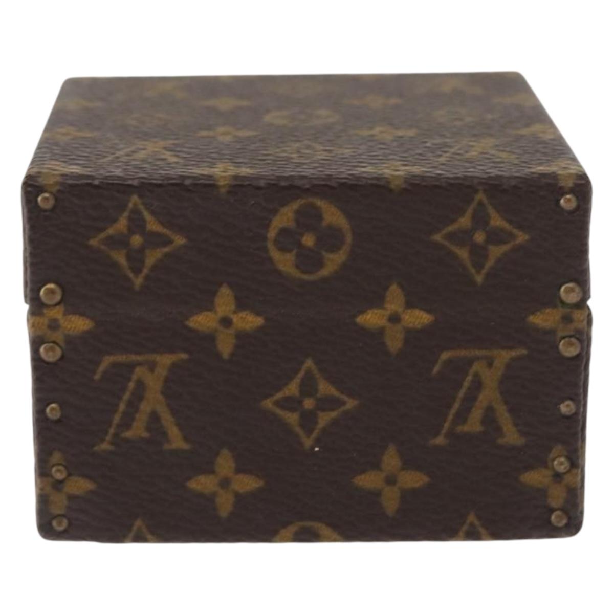 LOUIS VUITTON Monogram Case Eccrine Declaration Jewelry Box M21010 Auth 150312