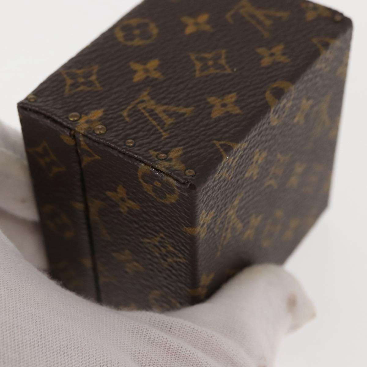 LOUIS VUITTON Monogram Case Eccrine Declaration Jewelry Box M21010 Auth 150312