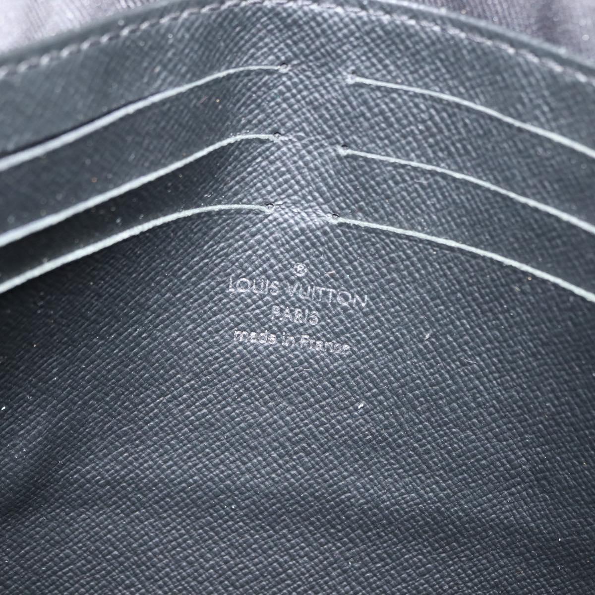 LOUIS VUITTON Damier Graphite Pochette Voyage MM Clutch Bag N60134 Auth 150316