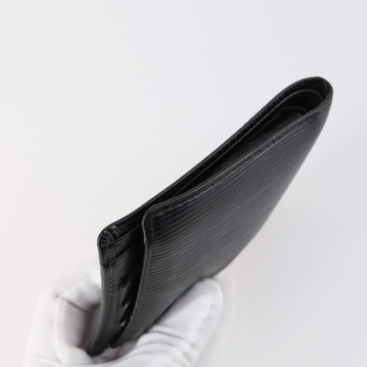 LOUIS VUITTON Monogram Epi Wallet 3 Set Black LV Auth 150323