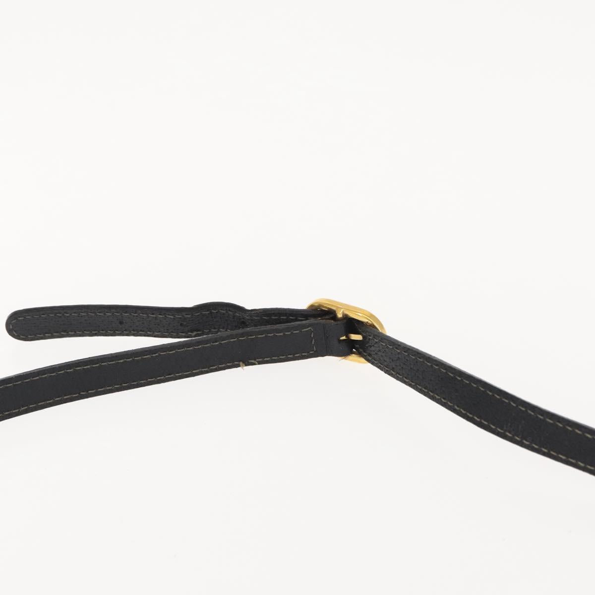 GUCCI GG Supreme Web Sherry Line Bag PVC Black Gold 119 02 088 Auth 150341