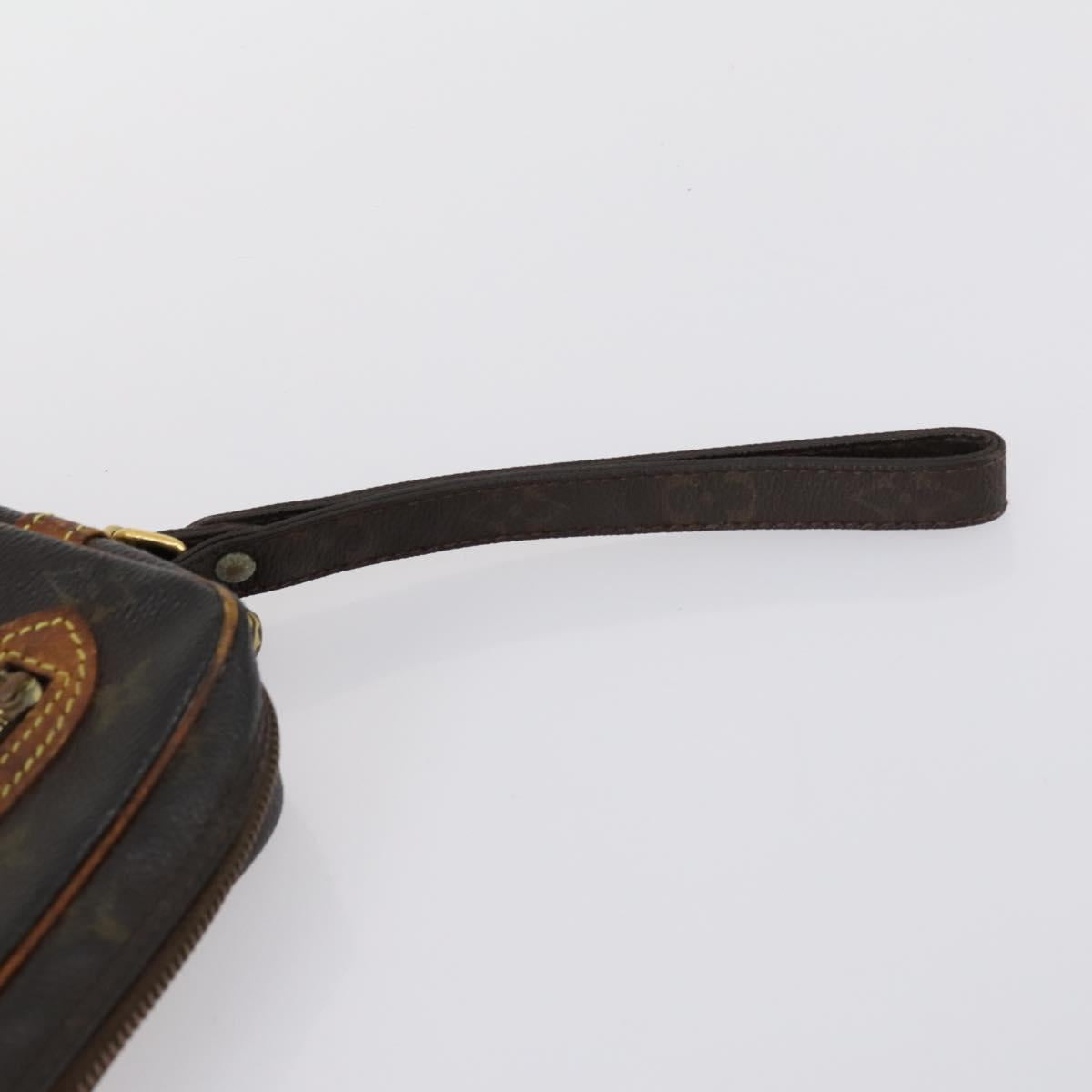 LOUIS VUITTON Monogram Marly Dragonne GM Clutch Bag 2 Set M51825 LV Auth 150355