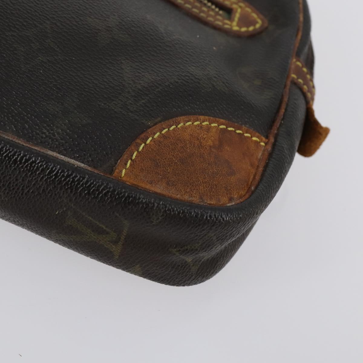 LOUIS VUITTON Monogram Marly Dragonne GM Clutch Bag 2 Set M51825 LV Auth 150355