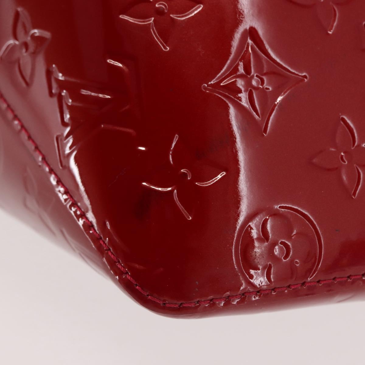 LOUIS VUITTON Monogram Vernis Bellevue PM Bag Pomme D'amour M93583 Auth 150365