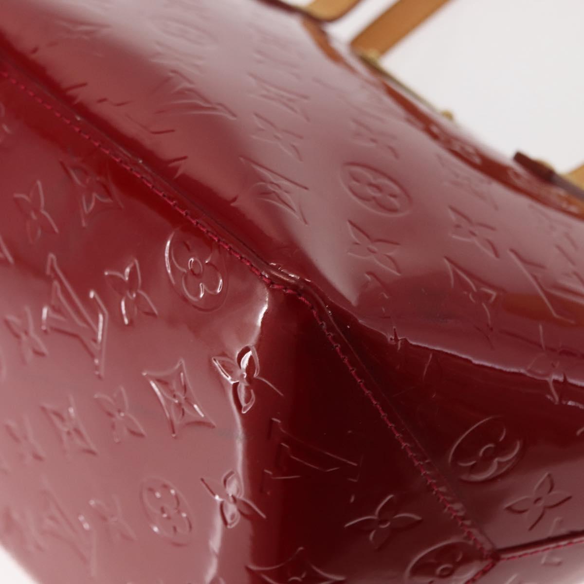 LOUIS VUITTON Monogram Vernis Bellevue PM Bag Pomme D'amour M93583 Auth 150365