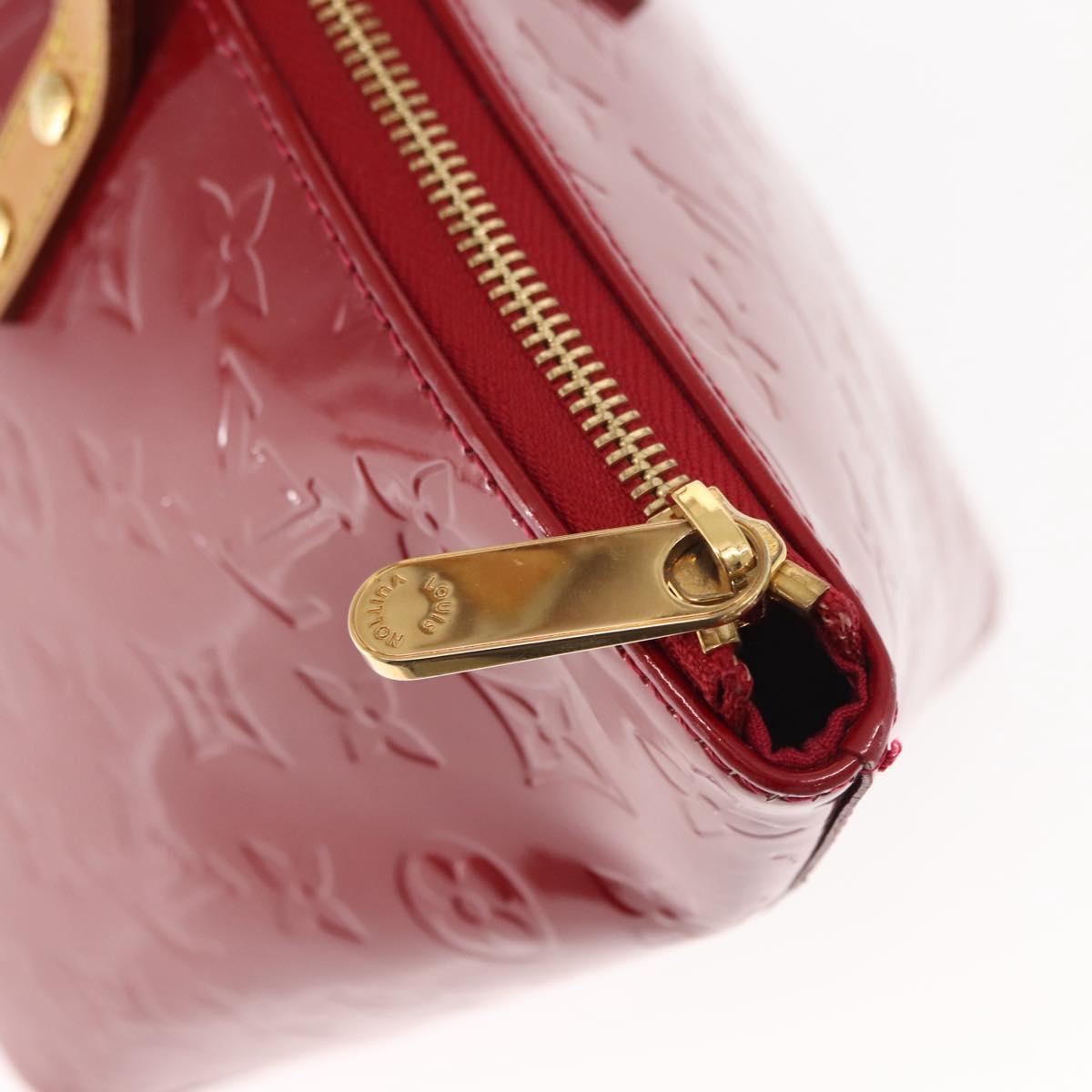 LOUIS VUITTON Monogram Vernis Bellevue PM Bag Pomme D'amour M93583 Auth 150365