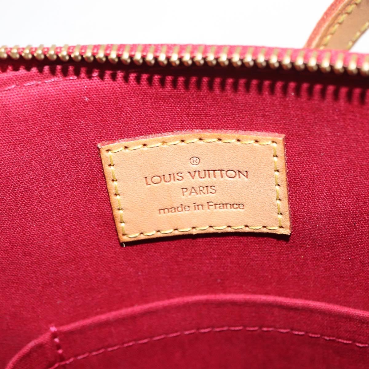 LOUIS VUITTON Monogram Vernis Bellevue PM Bag Pomme D'amour M93583 Auth 150365