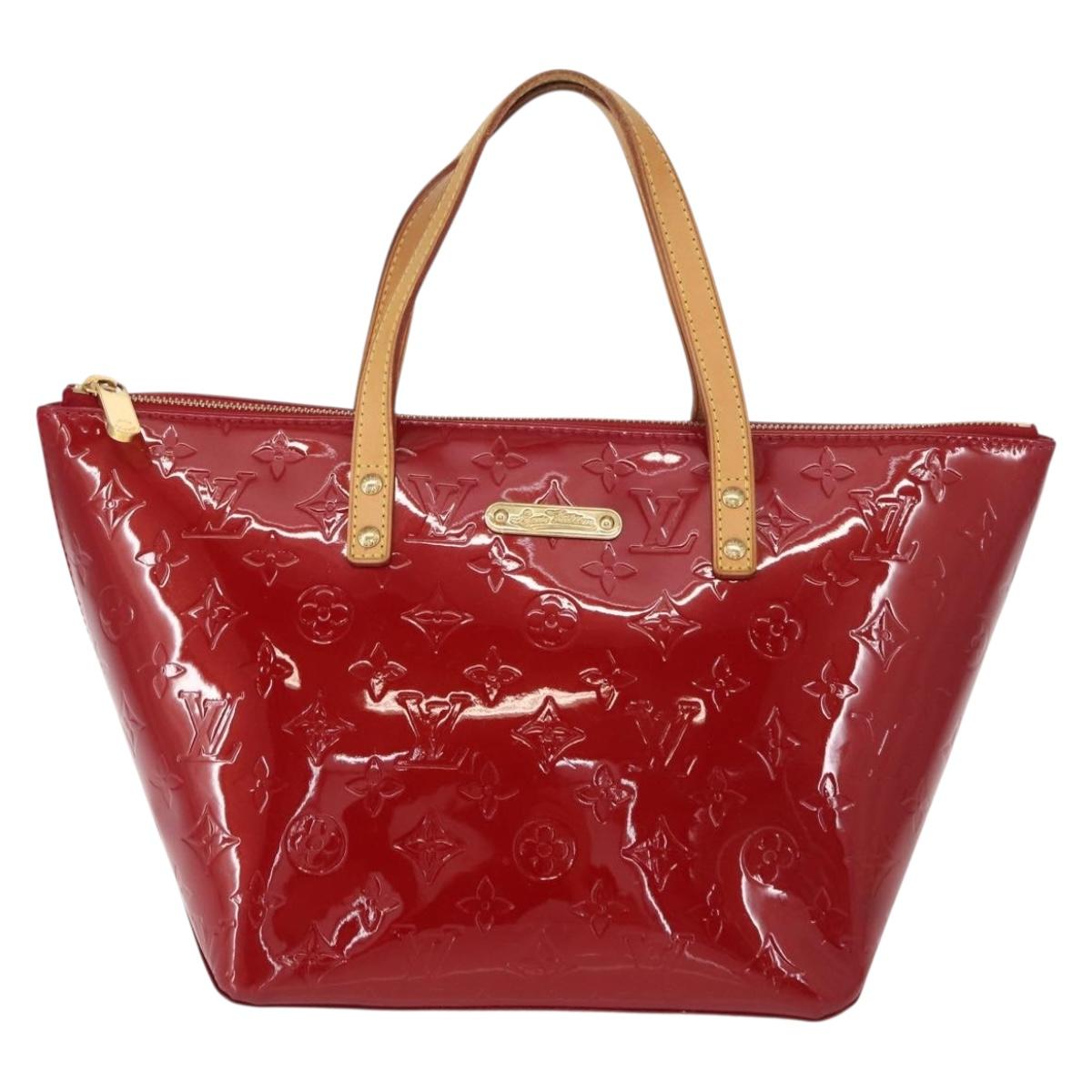 LOUIS VUITTON Monogram Vernis Bellevue PM Bag Pomme D'amour M93583 Auth 150365