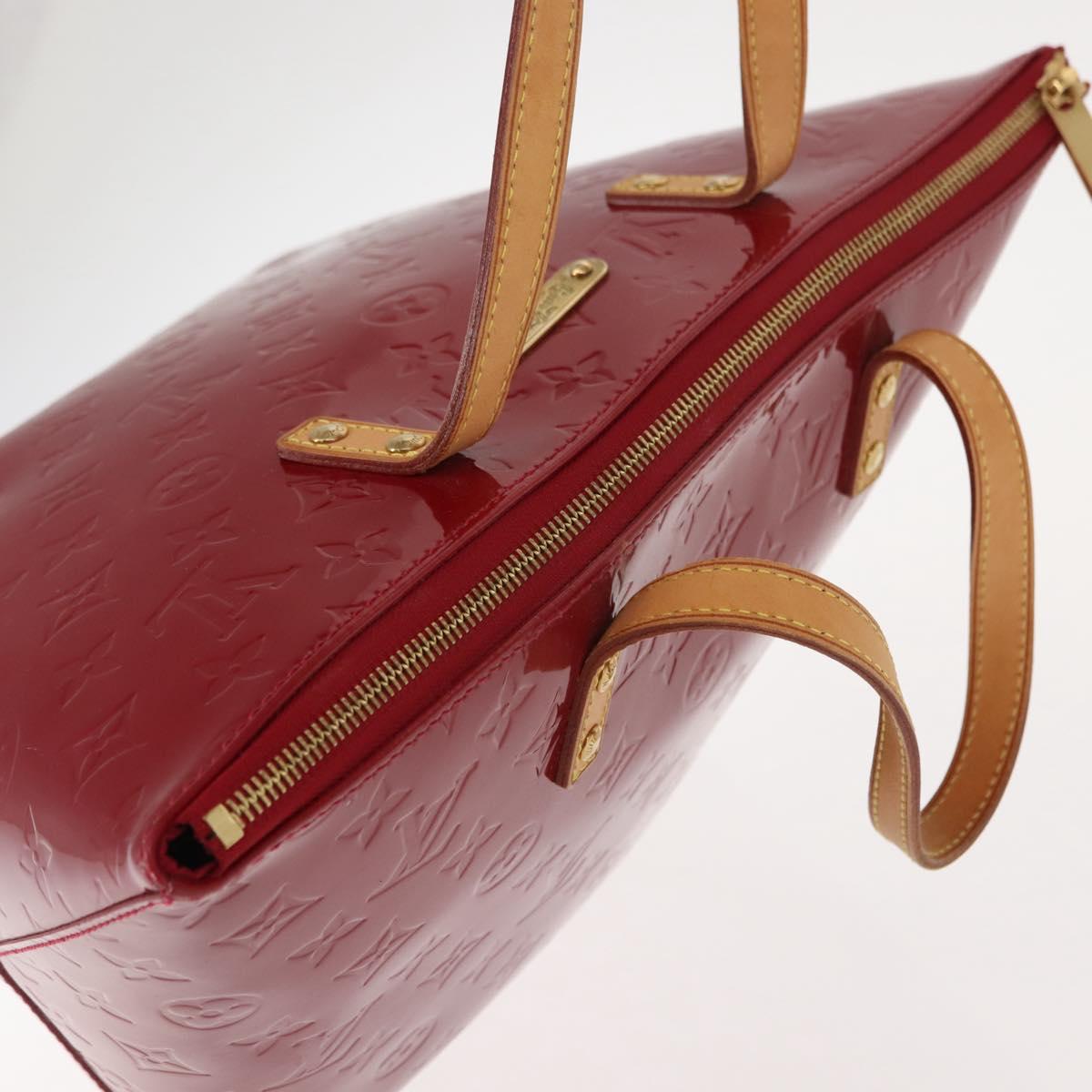 LOUIS VUITTON Monogram Vernis Bellevue PM Bag Pomme D'amour M93583 Auth 150365