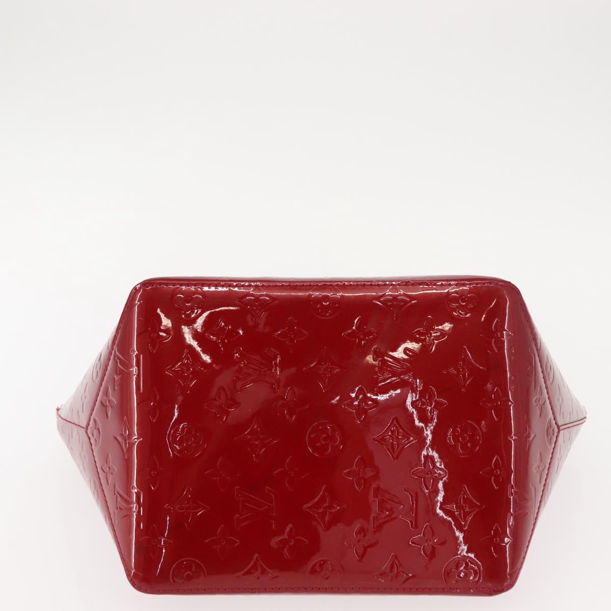 LOUIS VUITTON Monogram Vernis Bellevue PM Bag Pomme D'amour M93583 Auth 150365