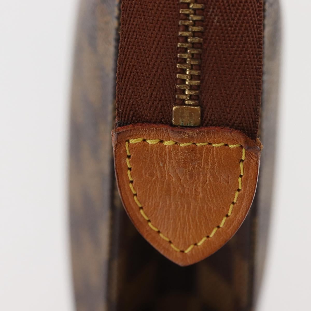 LOUIS VUITTON Damier Ebene Poche Toilette 26 Pouch N47543 LV Auth 150375