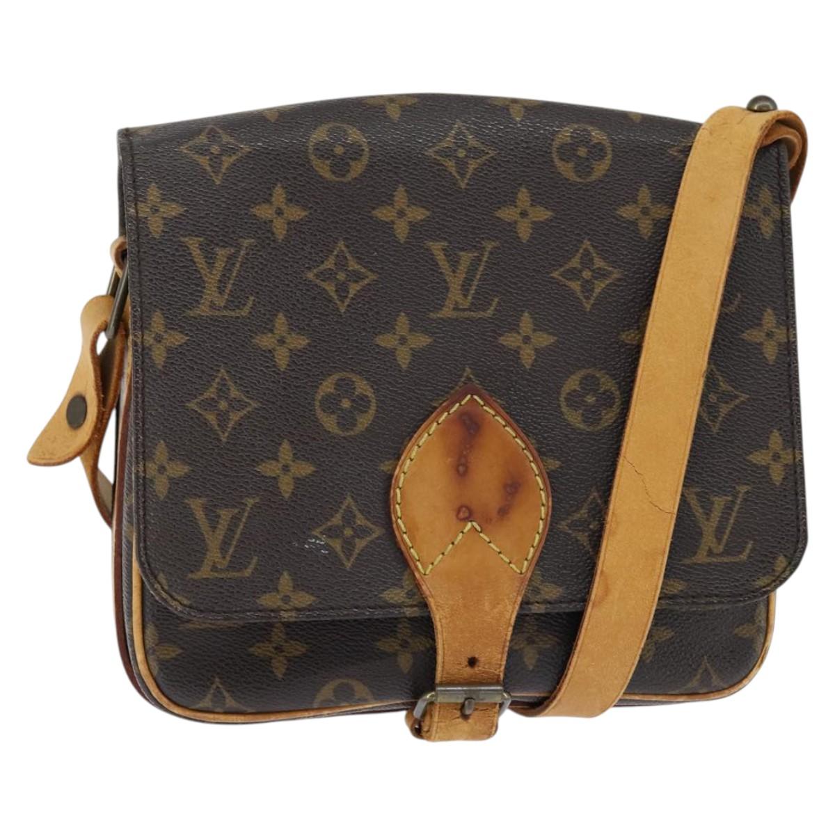 LOUIS VUITTON Monogram Cartouchiere MM Shoulder Bag M51253 LV Auth 150378