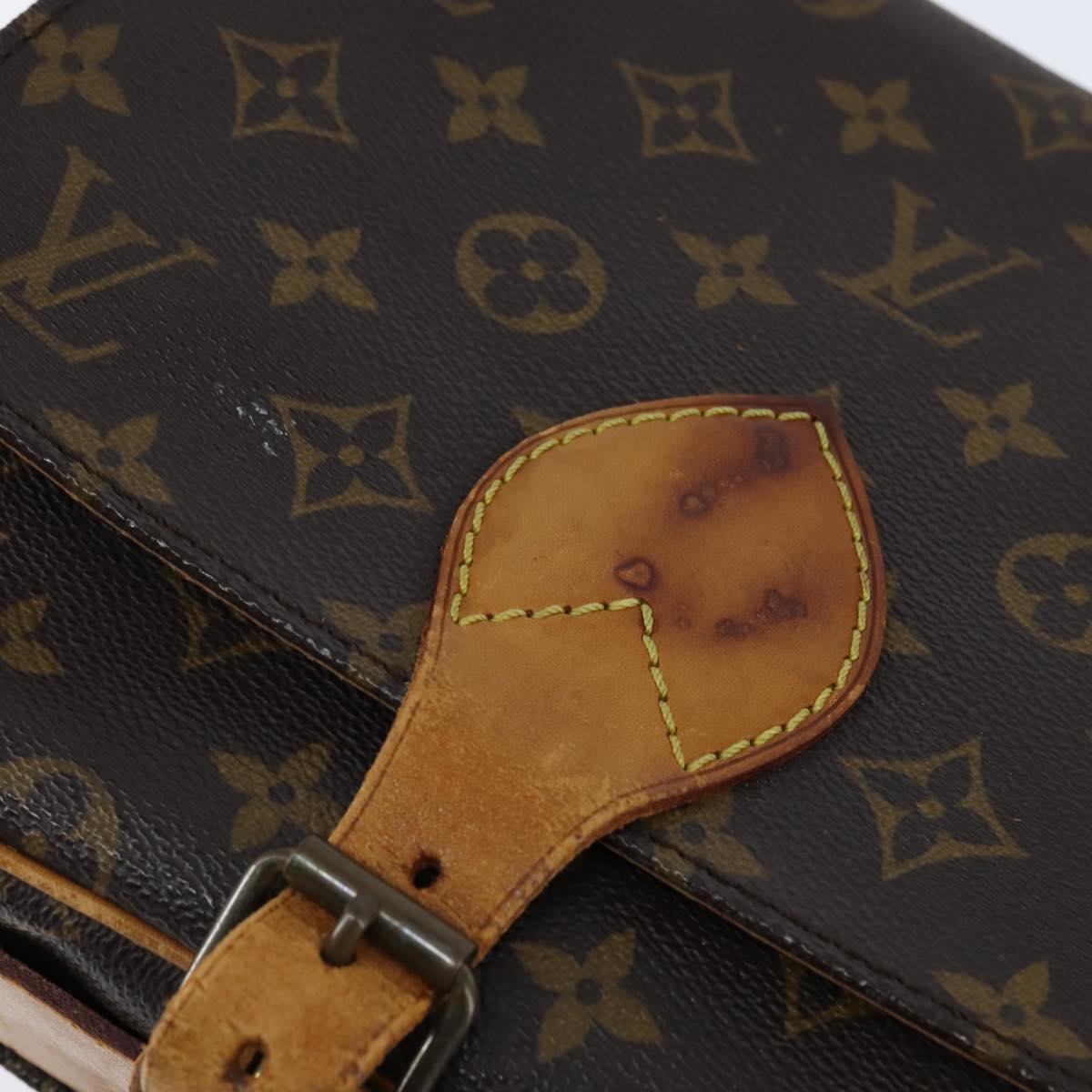 LOUIS VUITTON Monogram Cartouchiere MM Shoulder Bag M51253 LV Auth 150378