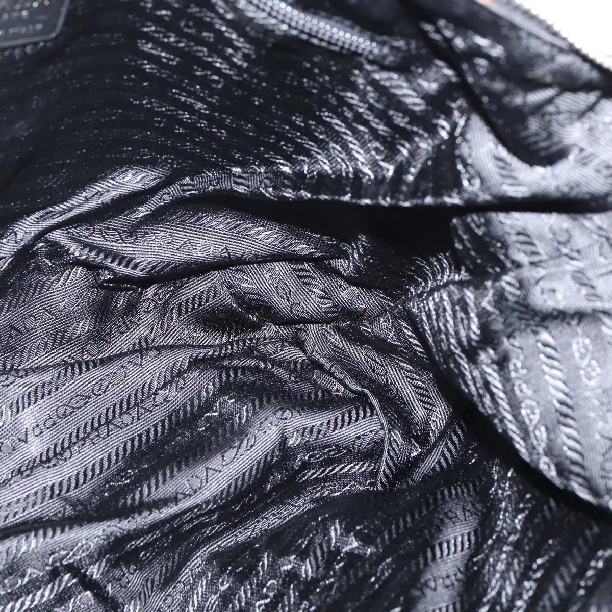 PRADA Shoulder Bag Nylon Pink Silver Auth 150388