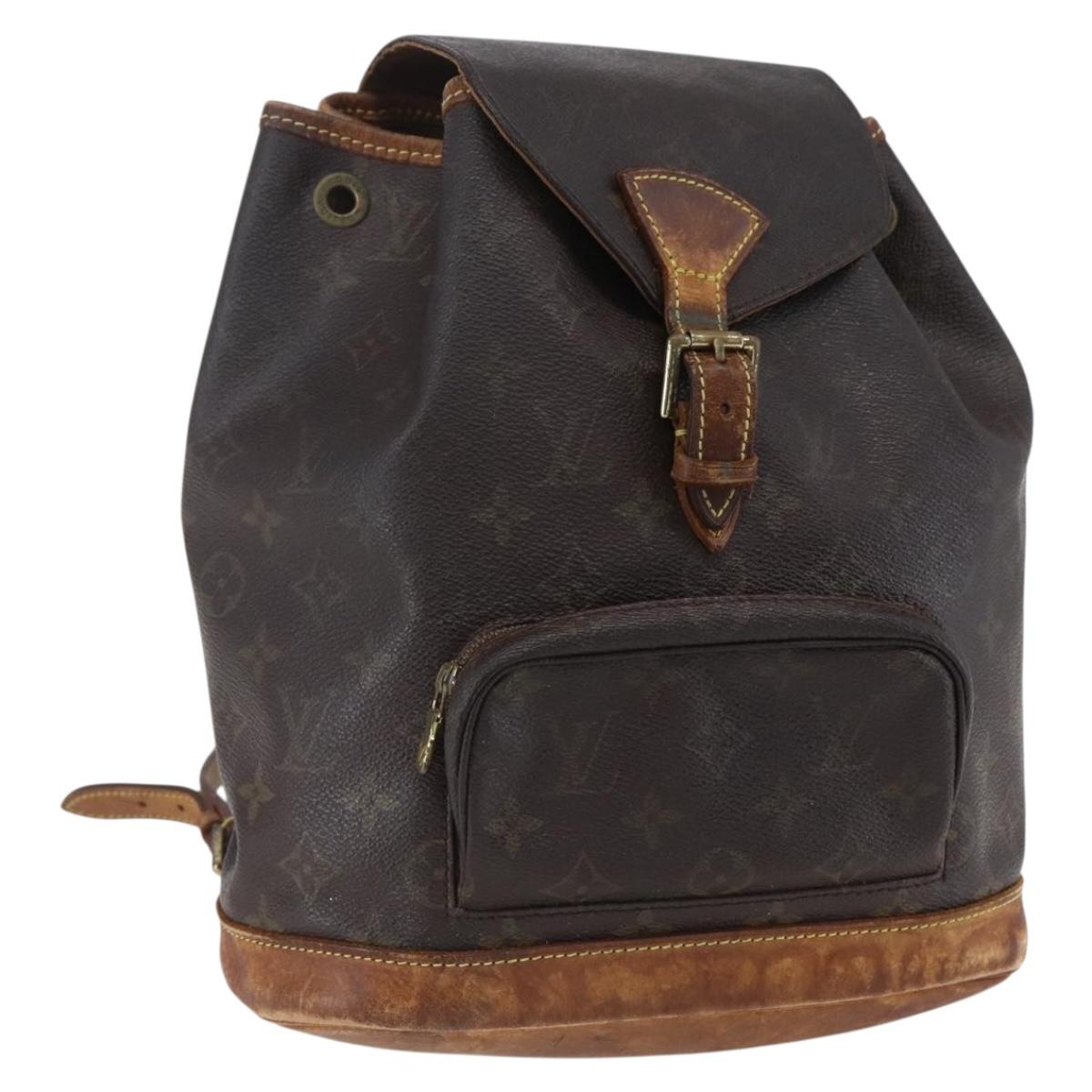 LOUIS VUITTON Monogram Montsouris MM Backpack M51136 LV Auth 150398