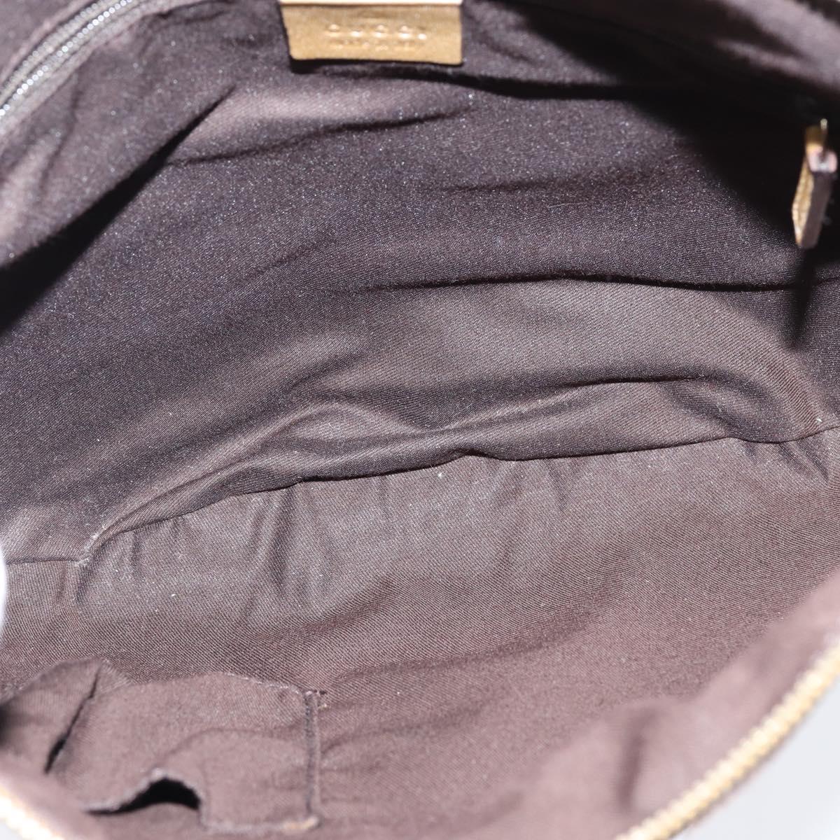 GUCCI GG Crystal Shoulder Bag Gold 203257 Auth 150404