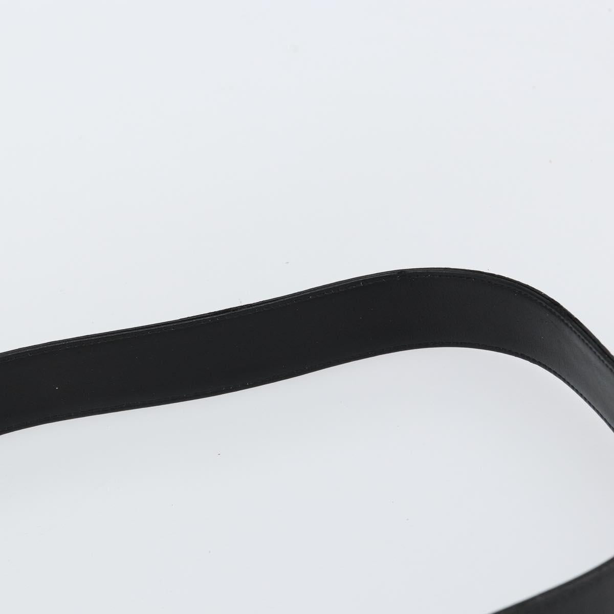 GUCCI Bamboo Shoulder Bag Leather Black Gold 001 3166 Auth 150409