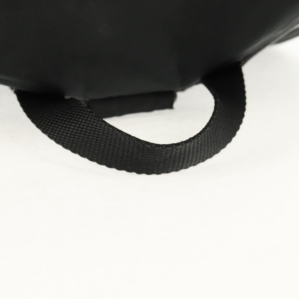 PRADA Backpack Nylon Black Silver Auth 150414