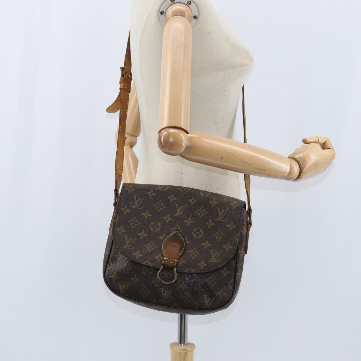 LOUIS VUITTON Monogram Saint Cloud GM Shoulder Bag M51242 LV Auth 150423