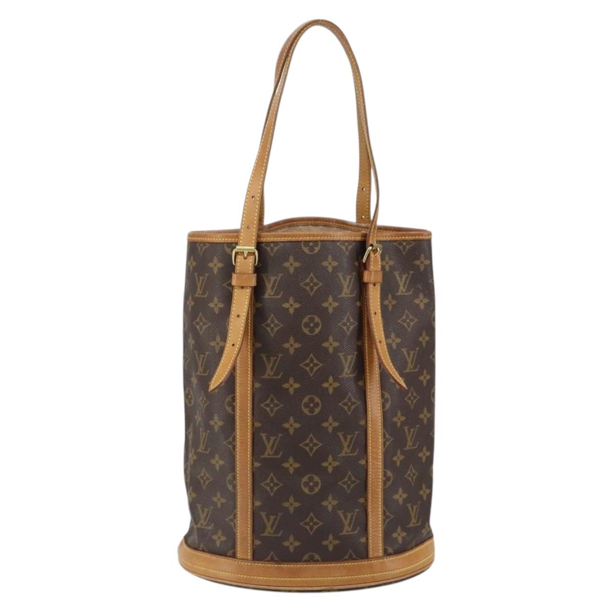 LOUIS VUITTON Monogram Bucket GM Shoulder Bag M42236 LV Auth 150424