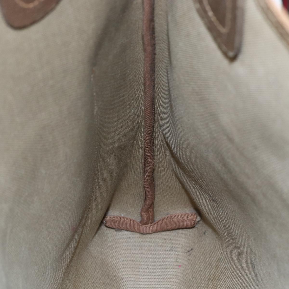 GUCCI GG Supreme Web Sherry Line Tote Bag PVC Beige Red 40 02 003 Auth 150427