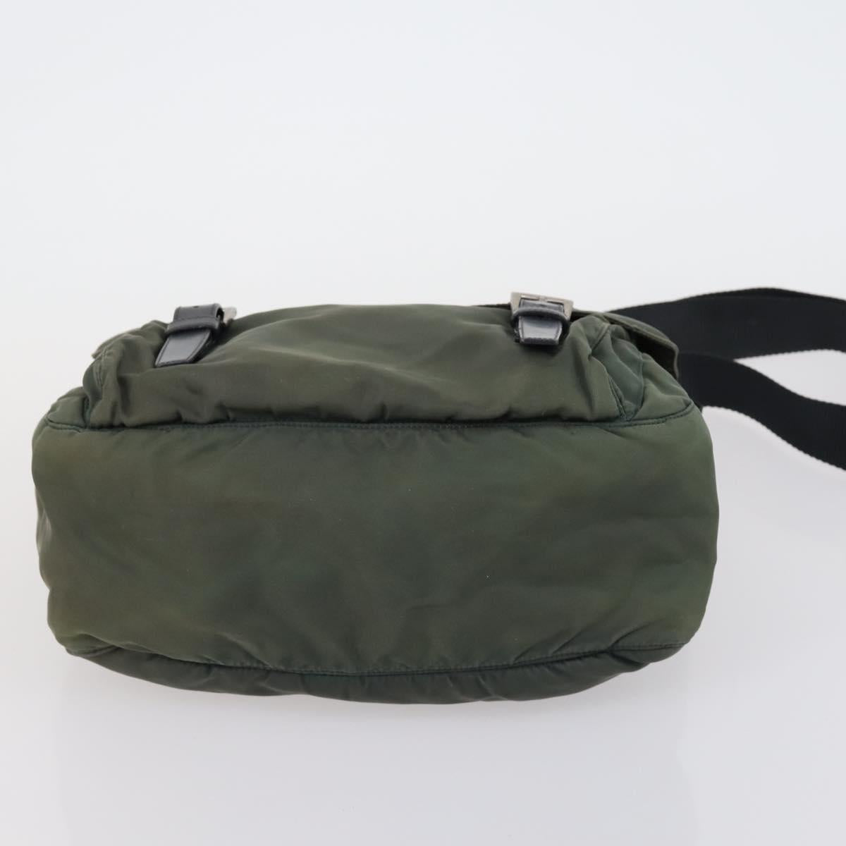 PRADA Shoulder Bag Nylon 3 Set Red Pink khaki Auth 150430