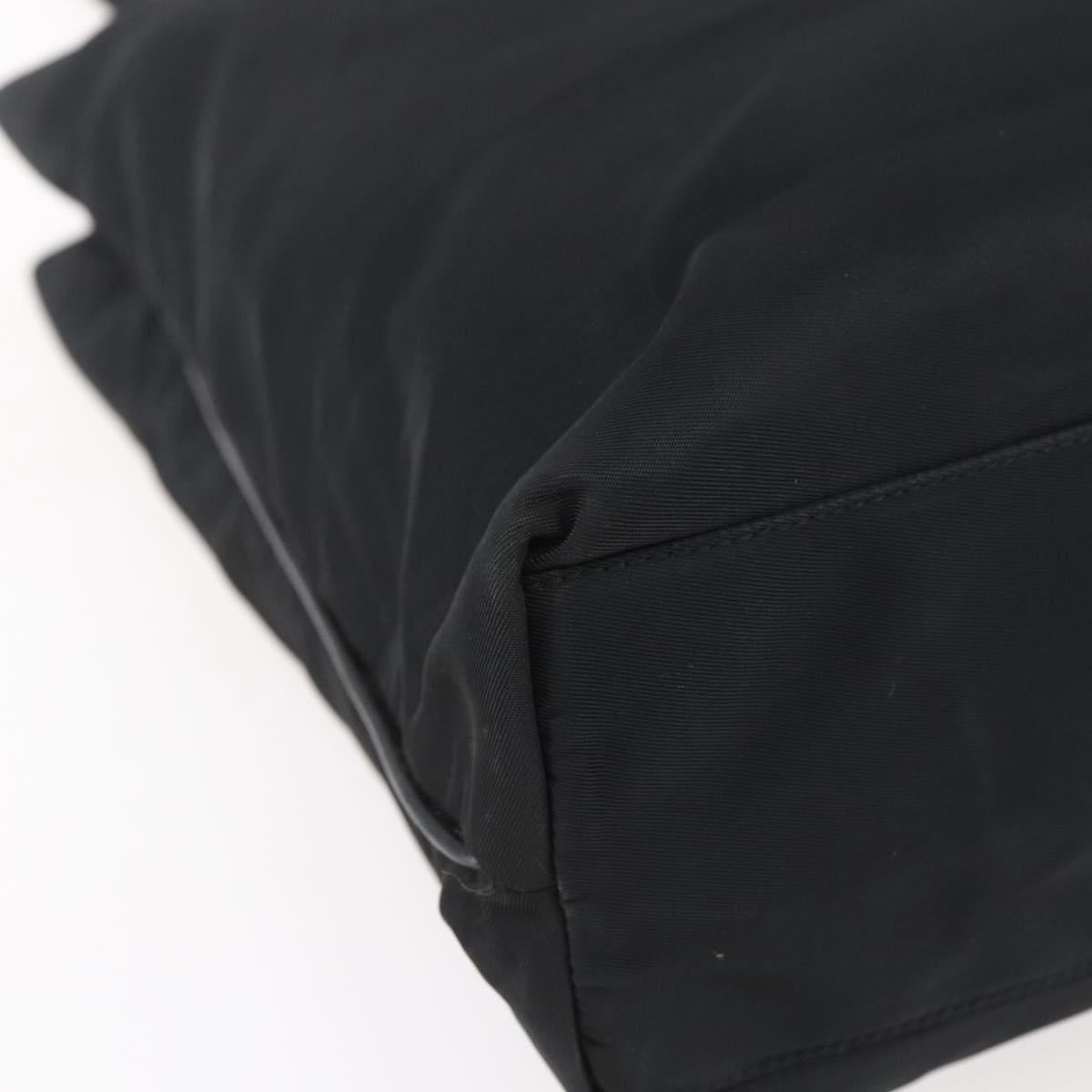 PRADA Tote Bag Nylon Black Auth 150438