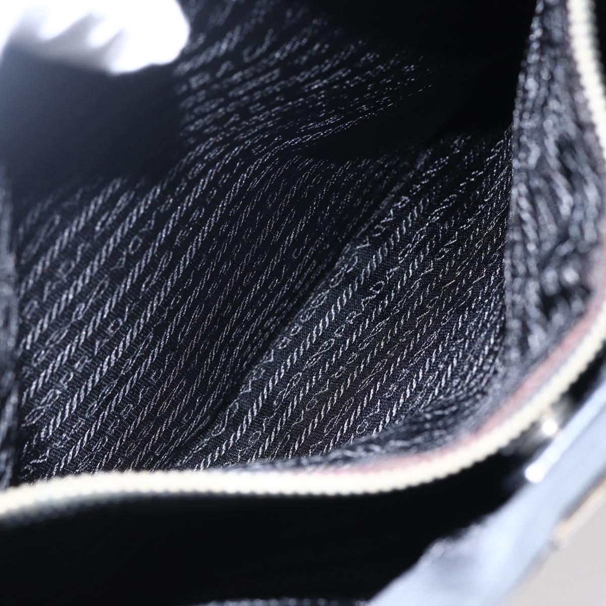 PRADA Tote Bag Nylon Black Auth 150438