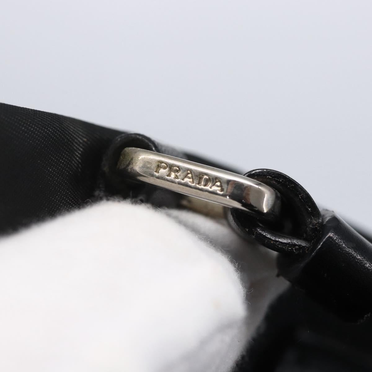 PRADA Tote Bag Nylon Black Auth 150438