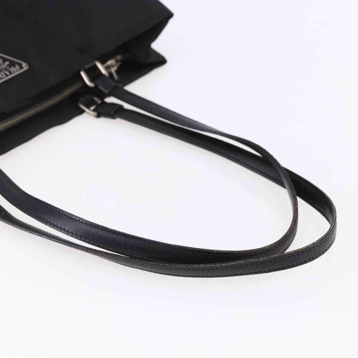 PRADA Tote Bag Nylon Black Auth 150438