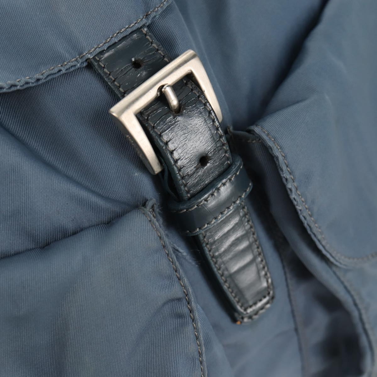 PRADA Backpack Nylon Light Blue Auth 150441