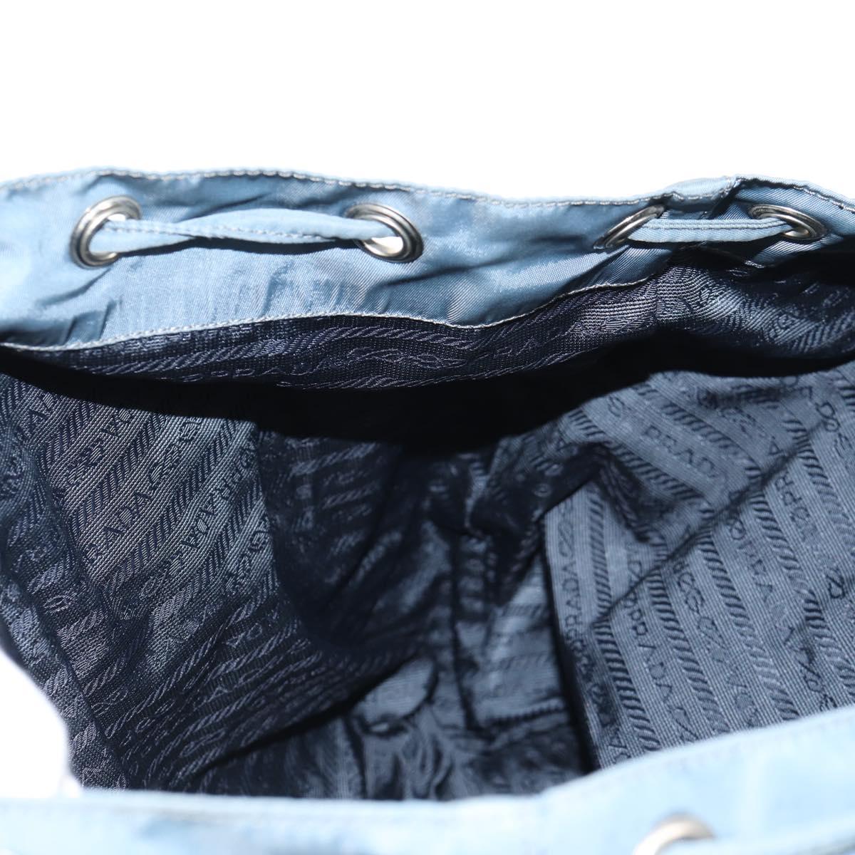 PRADA Backpack Nylon Light Blue Auth 150441