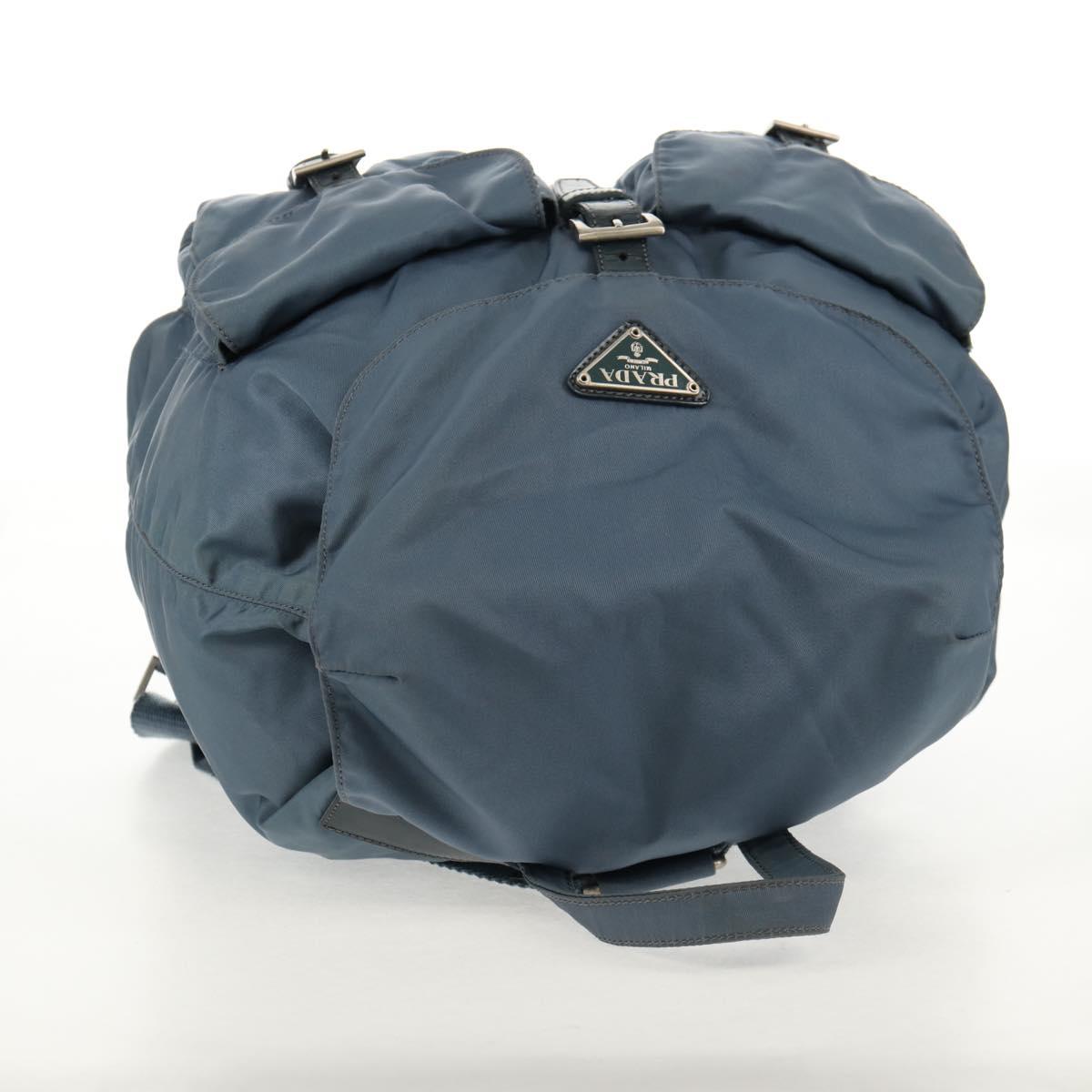 PRADA Backpack Nylon Light Blue Auth 150441