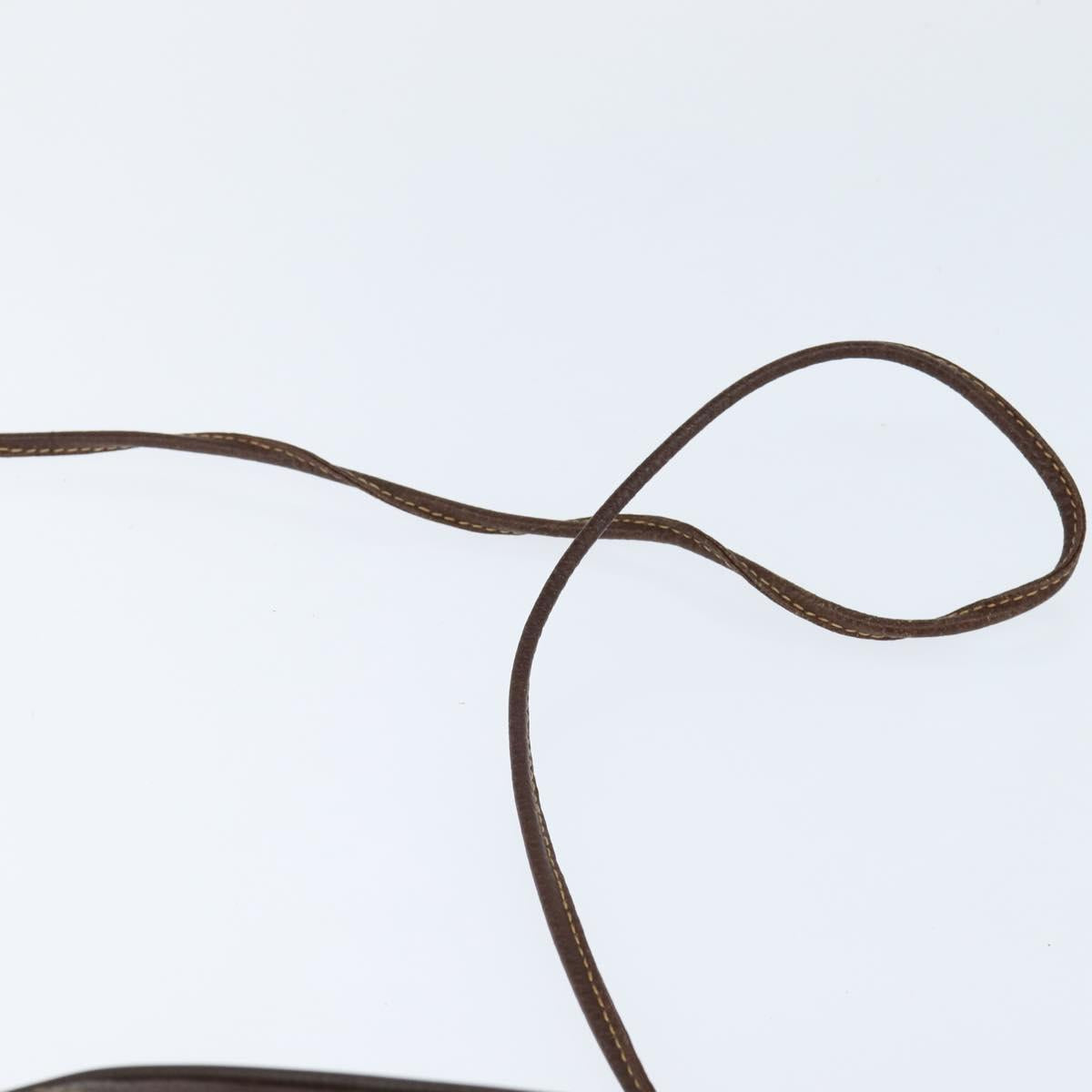 GUCCI GG Supreme Web Sherry Line Clutch Bag PVC Beige Gold 89 02 066 Auth 150444