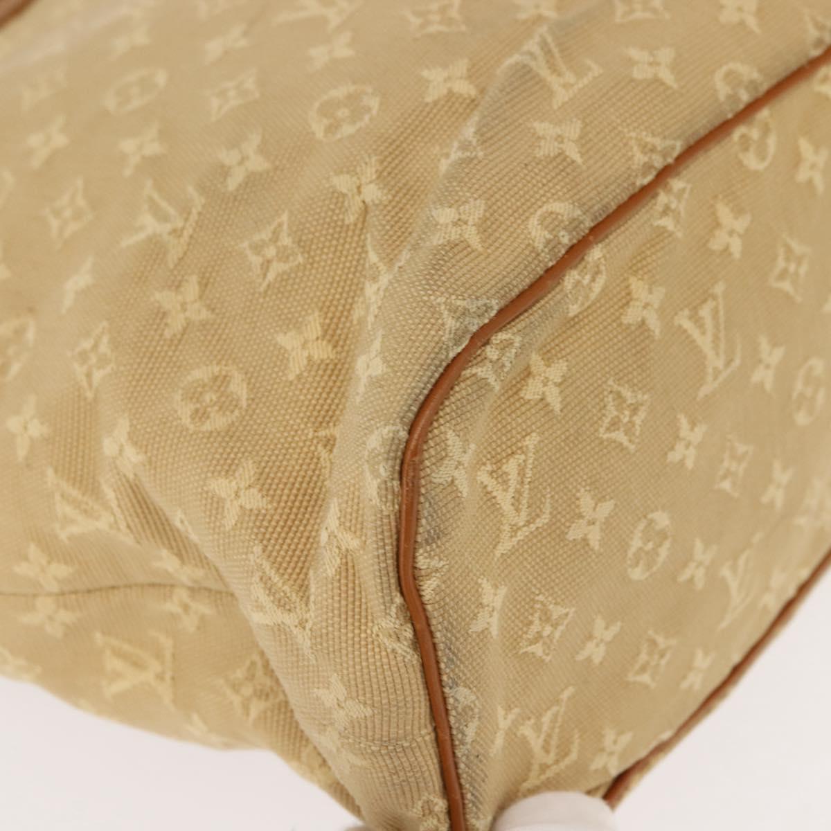 LOUIS VUITTON Monogram Mini Lucille GM Tote Bag Beige M92683 LV Auth 150454