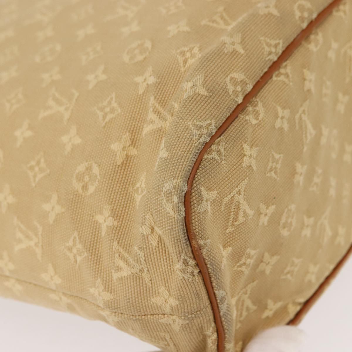 LOUIS VUITTON Monogram Mini Lucille GM Tote Bag Beige M92683 LV Auth 150454