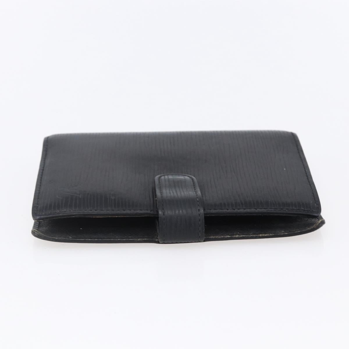 LOUIS VUITTON Epi Agenda PM Day Planner Cover Black R20052 LV Auth 150463