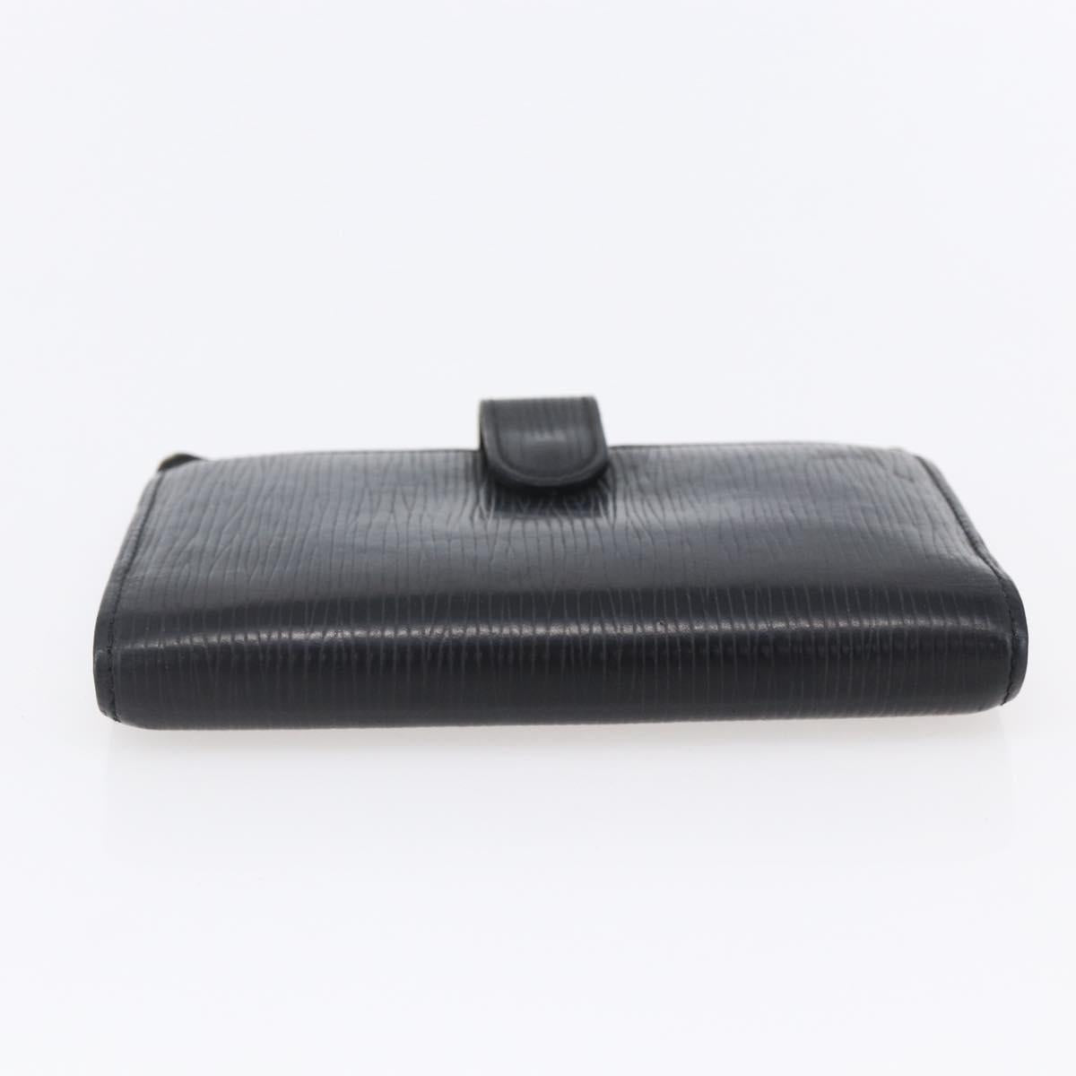 LOUIS VUITTON Epi Agenda PM Day Planner Cover Black R20052 LV Auth 150463