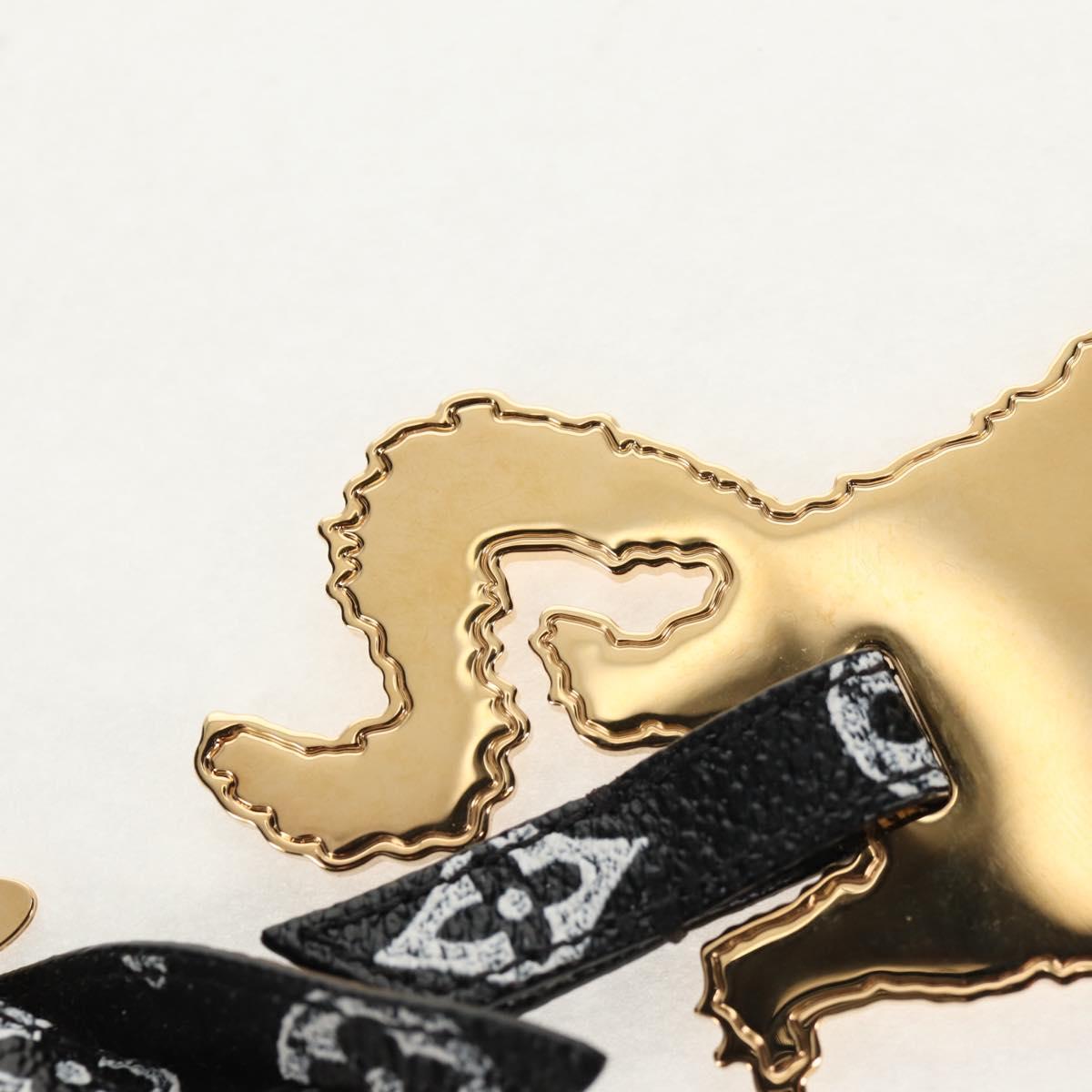 LOUIS VUITTON Catgram Flying Cat Bijoux Sac metal Gold MP2284 LV Auth 150470M