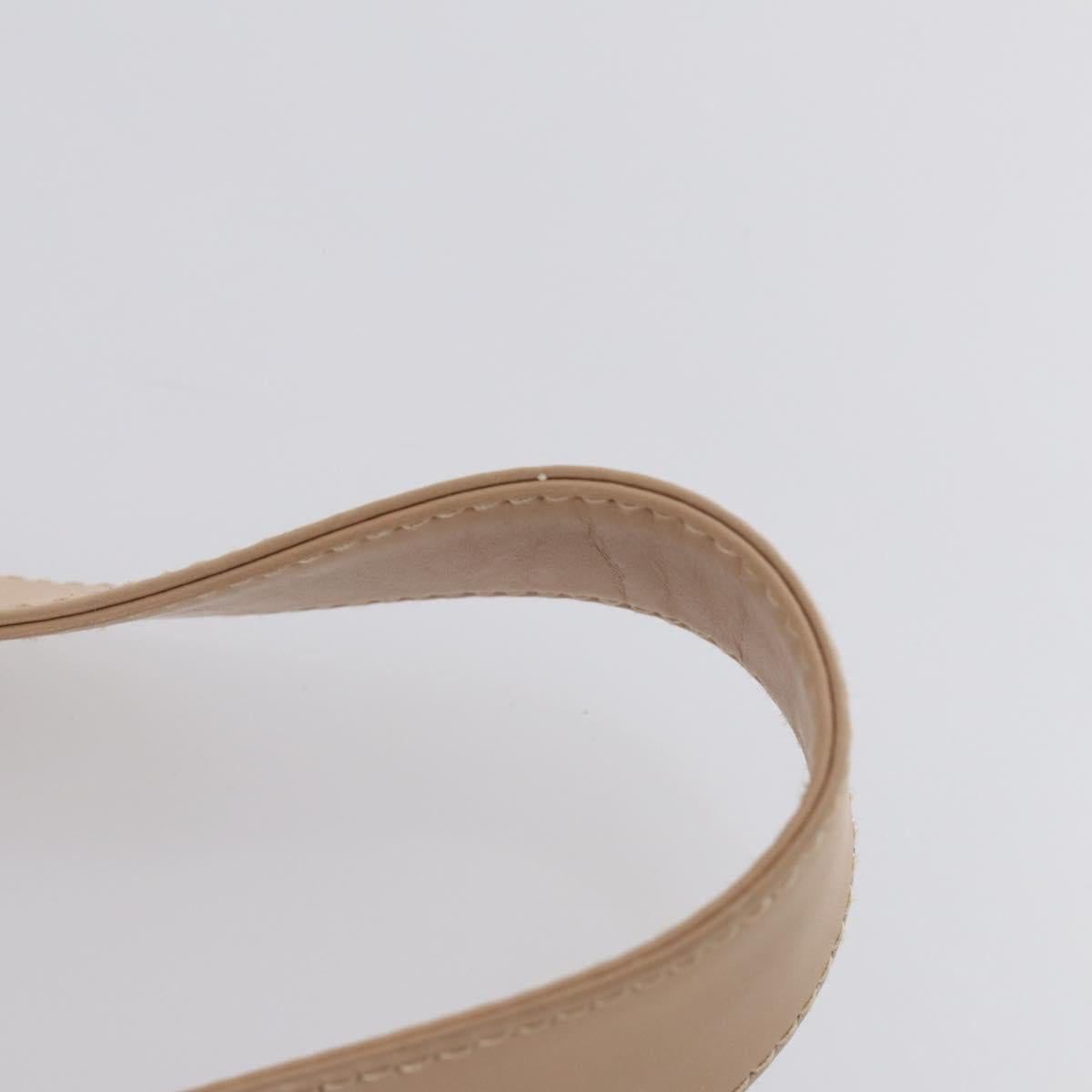 GUCCI Bamboo Hand Bag Leather 2way Beige Gold 001 1014 1638 Auth 150479