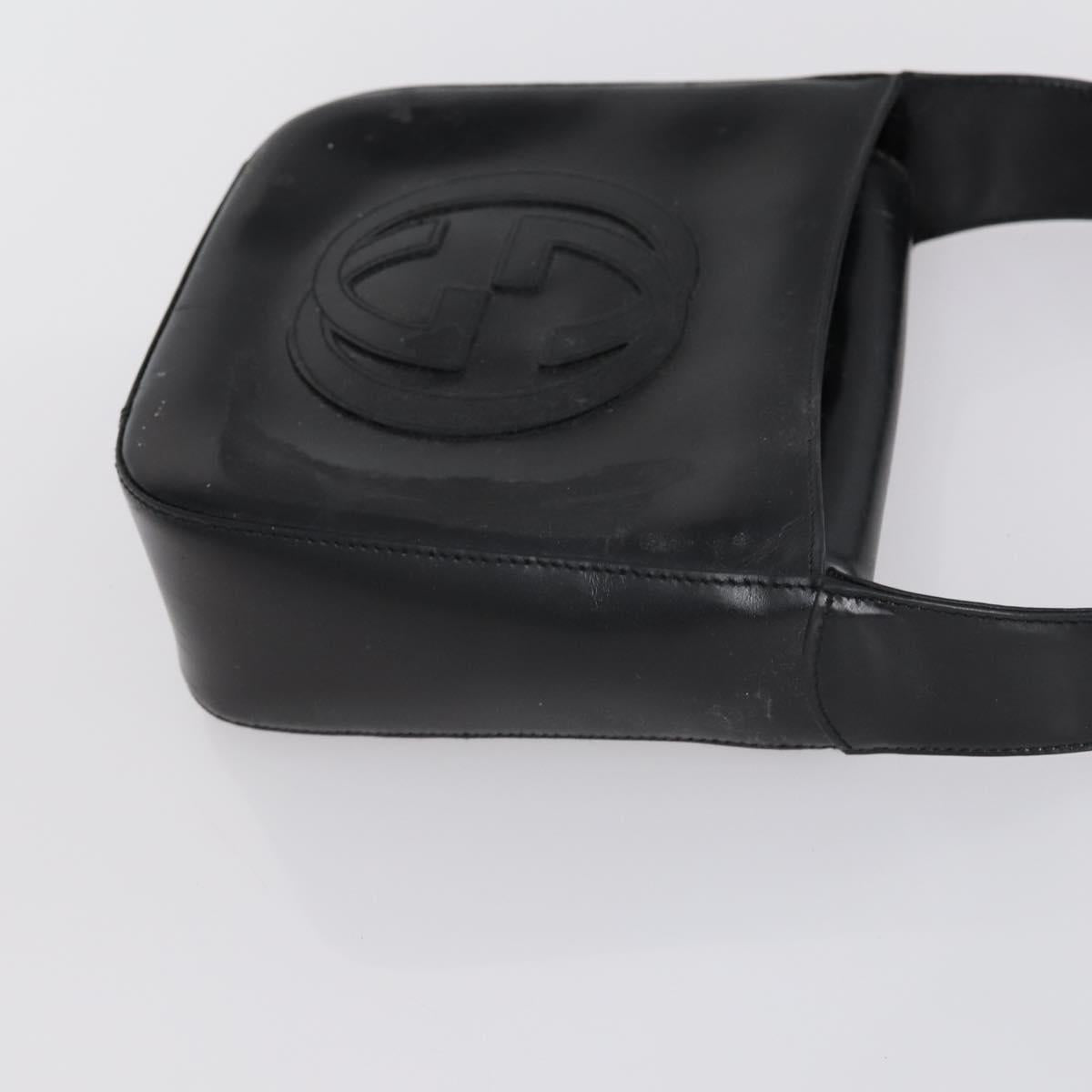 GUCCI GG Canvas Shoulder Bag Leather 3 Set Beige Black Auth 150481