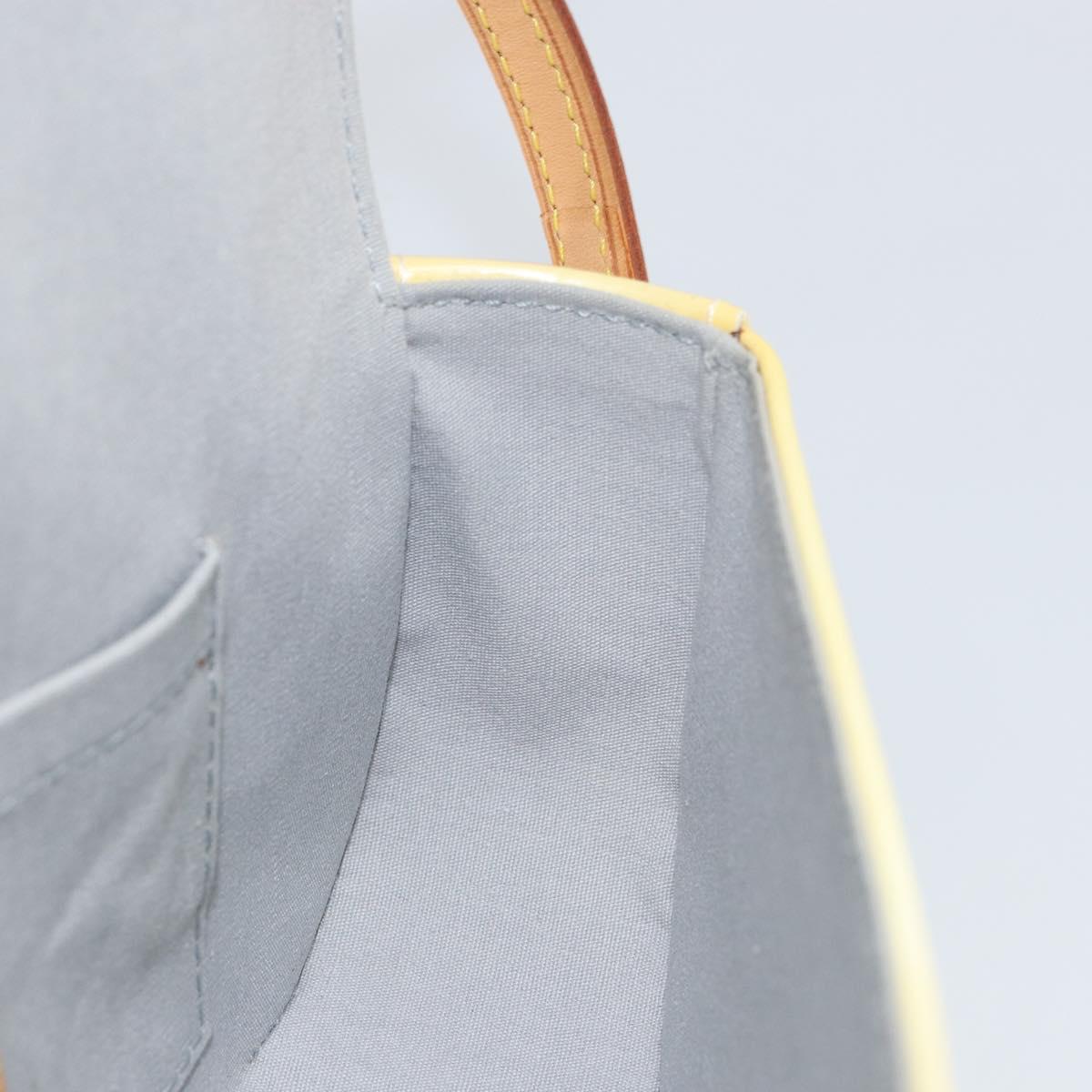 LOUIS VUITTON Monogram Vernis Malibu Street Bag Perle M91507 LV Auth 150502