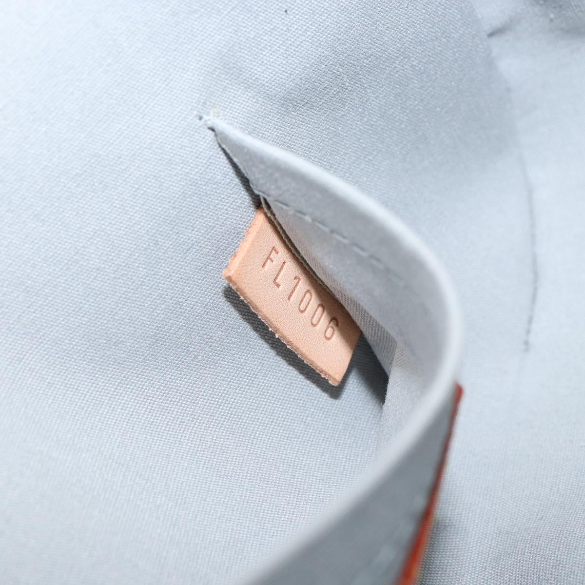 LOUIS VUITTON Monogram Vernis Malibu Street Bag Perle M91507 LV Auth 150502