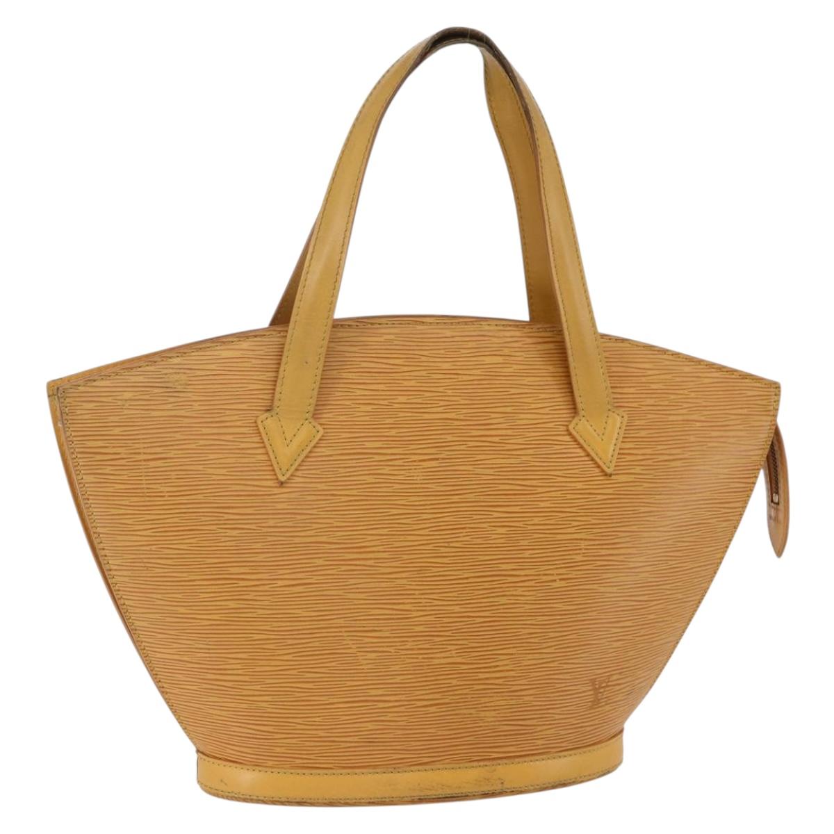 LOUIS VUITTON Epi Saint Jacques Hand Bag Yellow M52279 LV Auth 150504