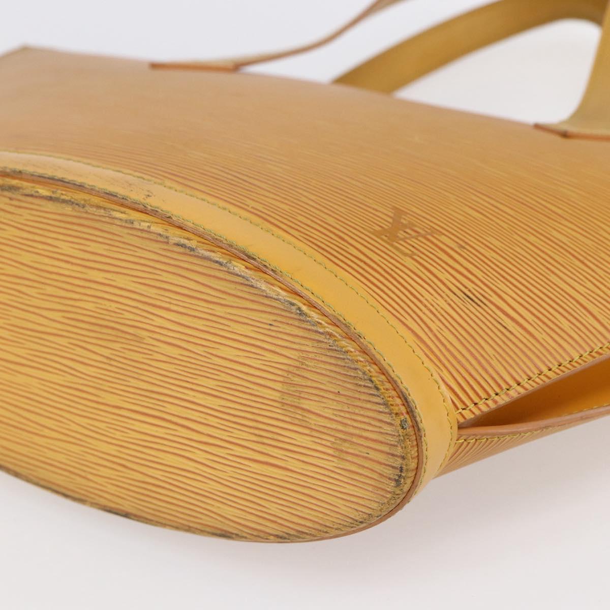 LOUIS VUITTON Epi Saint Jacques Hand Bag Yellow M52279 LV Auth 150504
